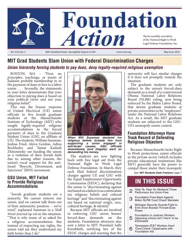 Foundation Action May June 2024 Issue Cover